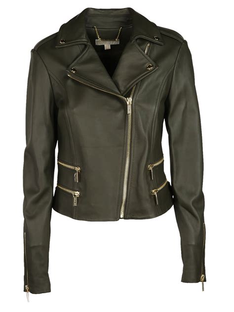 michael kors leather biker jacket.